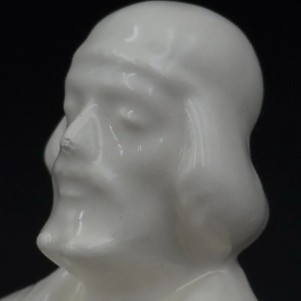 HOLLAND MOLD Vintage 1966 Nativity Tall King Wise Man with Box,‎ Glazed White